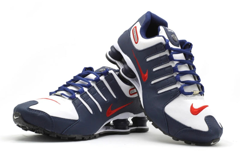 Tênis Masculino Shox NZ4 Molas, Marinho e Vermelho