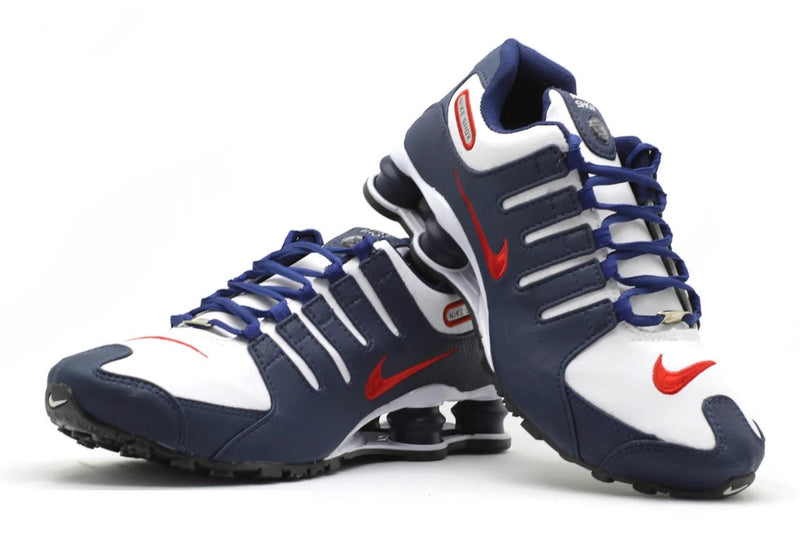 Tênis Masculino Shox NZ4 Molas, Marinho e Vermelho