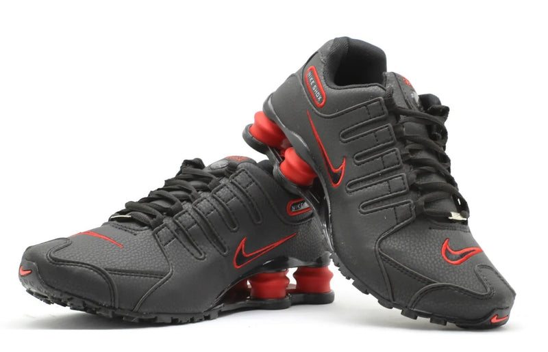 Tênis Masculino Shox NZ4 Molas, Preto e Vermelho