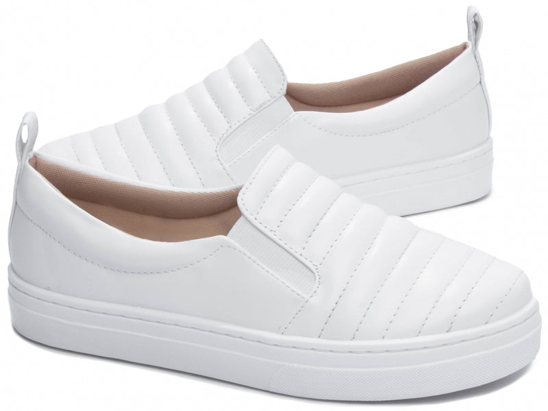 Tênis Slip On, Branco, Feminino