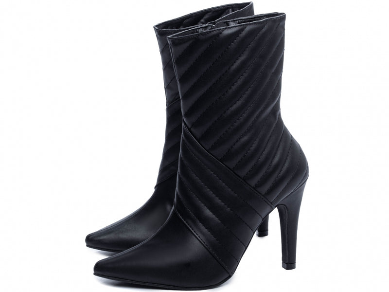 Bota Feminina, Salto Alto 10cm, Preto